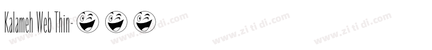 Kalameh Web Thin字体转换 Kalameh Web Thin字体转换